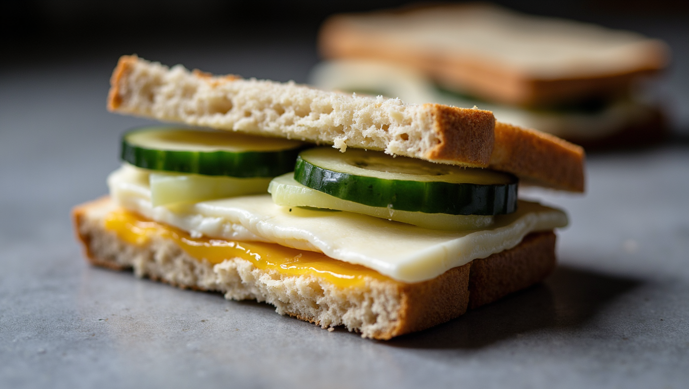 Cucumber and Cheese Sandwich Cucumber and Cheese Sandwich