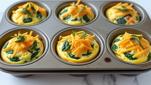 Toddler Meal Ideas - mini veggie omelettes