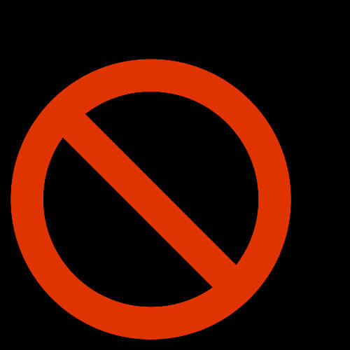 No bullying sign.