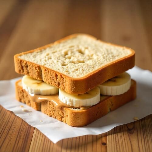 Toddler Meal Ideas - PB & Banana Sandwich