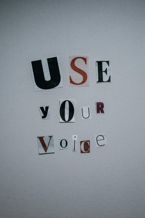 Parental Rights vs a Childs Rights - Sign "Use Your Voice"