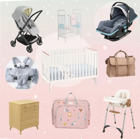 Collage of Baby Items