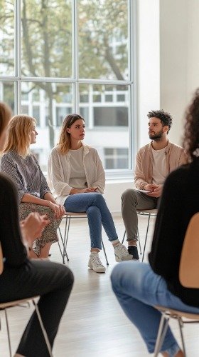 Parent group discussion session.