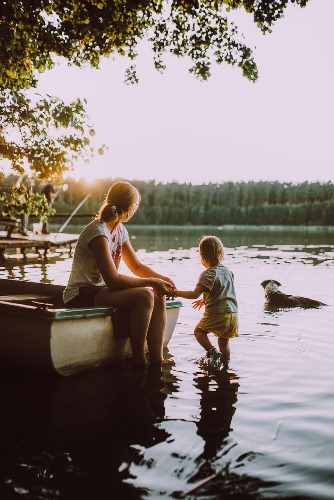 Kid exploring