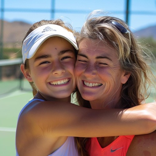 Mom and daughter embracing. Mom and daughter embracing.