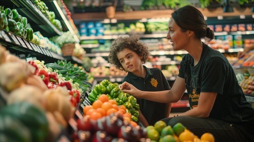 Going through produce