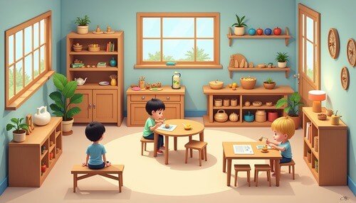 Preschoolers in preschool