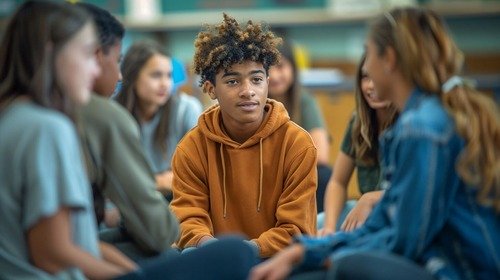 Teen support group. Teen support group.